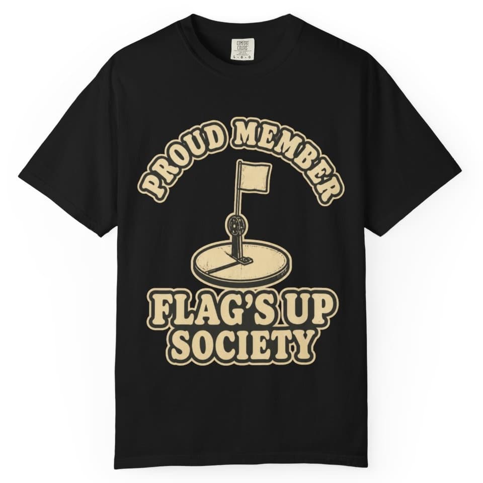 Flag's Up Society Ice Fishing Shirt t-shirt in Blue Jean, photo 2
