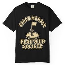 Flag's Up Society Ice Fishing Shirt t-shirt in Blue Jean, thumbnail 2