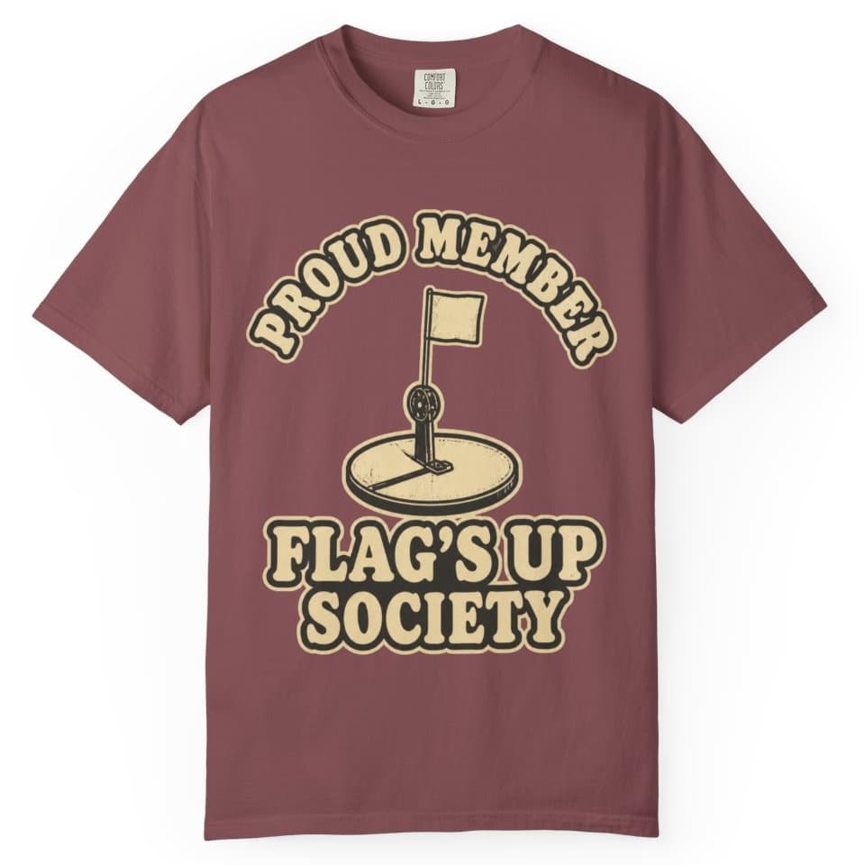 Flag's Up Society Ice Fishing Shirt t-shirt in Blue Jean, photo 10