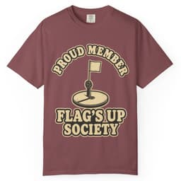 Flag's Up Society Ice Fishing Shirt t-shirt in Blue Jean, thumbnail 10