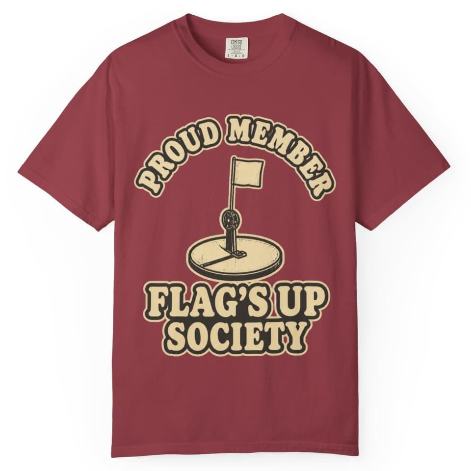 Flag's Up Society Ice Fishing Shirt t-shirt in Blue Jean, photo 7