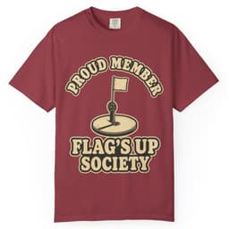 Flag's Up Society Ice Fishing Shirt t-shirt in Blue Jean, thumbnail 7