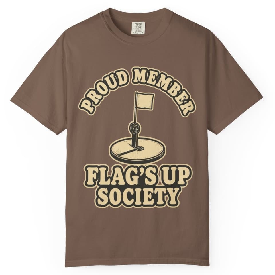 Flag's Up Society Ice Fishing Shirt t-shirt in Blue Jean, photo 4