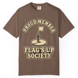 Flag's Up Society Ice Fishing Shirt t-shirt in Blue Jean, thumbnail 4