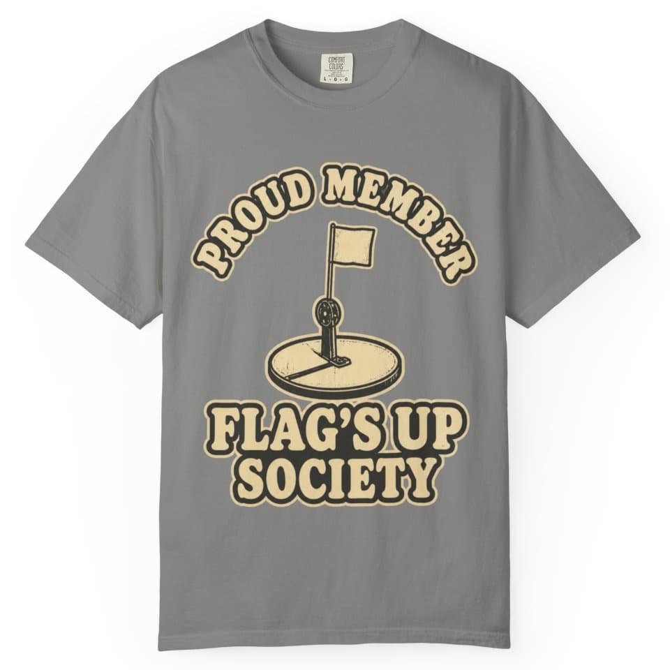 Flag's Up Society Ice Fishing Shirt t-shirt in Blue Jean, photo 9