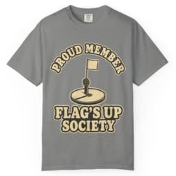 Flag's Up Society Ice Fishing Shirt t-shirt in Blue Jean, thumbnail 9