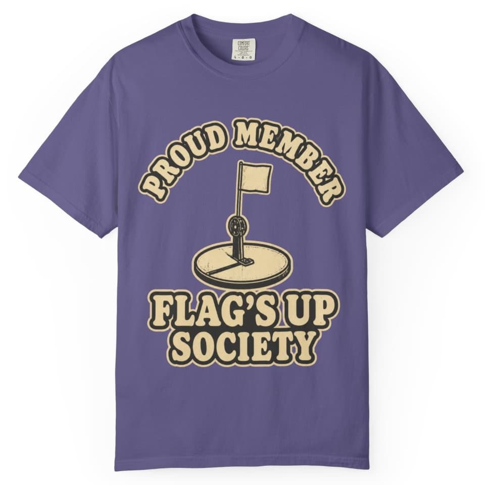 Flag's Up Society Ice Fishing Shirt t-shirt in Blue Jean, photo 8