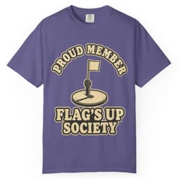 Flag's Up Society Ice Fishing Shirt t-shirt in Blue Jean, thumbnail 8