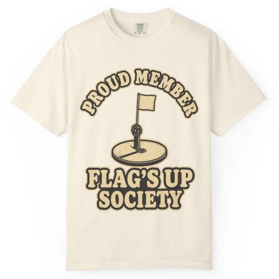 Flag's Up Society Ice Fishing Shirt t-shirt in Blue Jean, photo 11