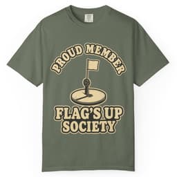 Flag's Up Society Ice Fishing Shirt t-shirt in Blue Jean, thumbnail 6