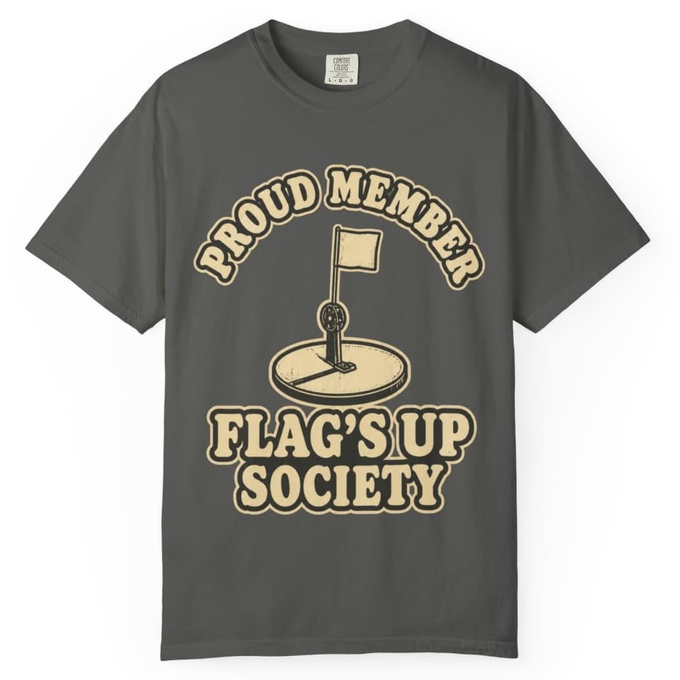Flag's Up Society Ice Fishing Shirt t-shirt in Blue Jean, photo 5