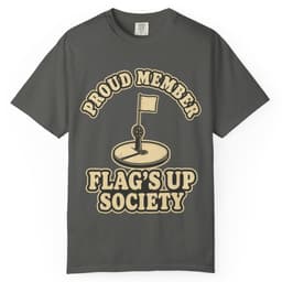 Flag's Up Society Ice Fishing Shirt t-shirt in Blue Jean, thumbnail 5