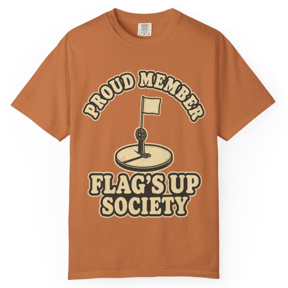 Flag's Up Society Ice Fishing Shirt t-shirt in Blue Jean, photo 12