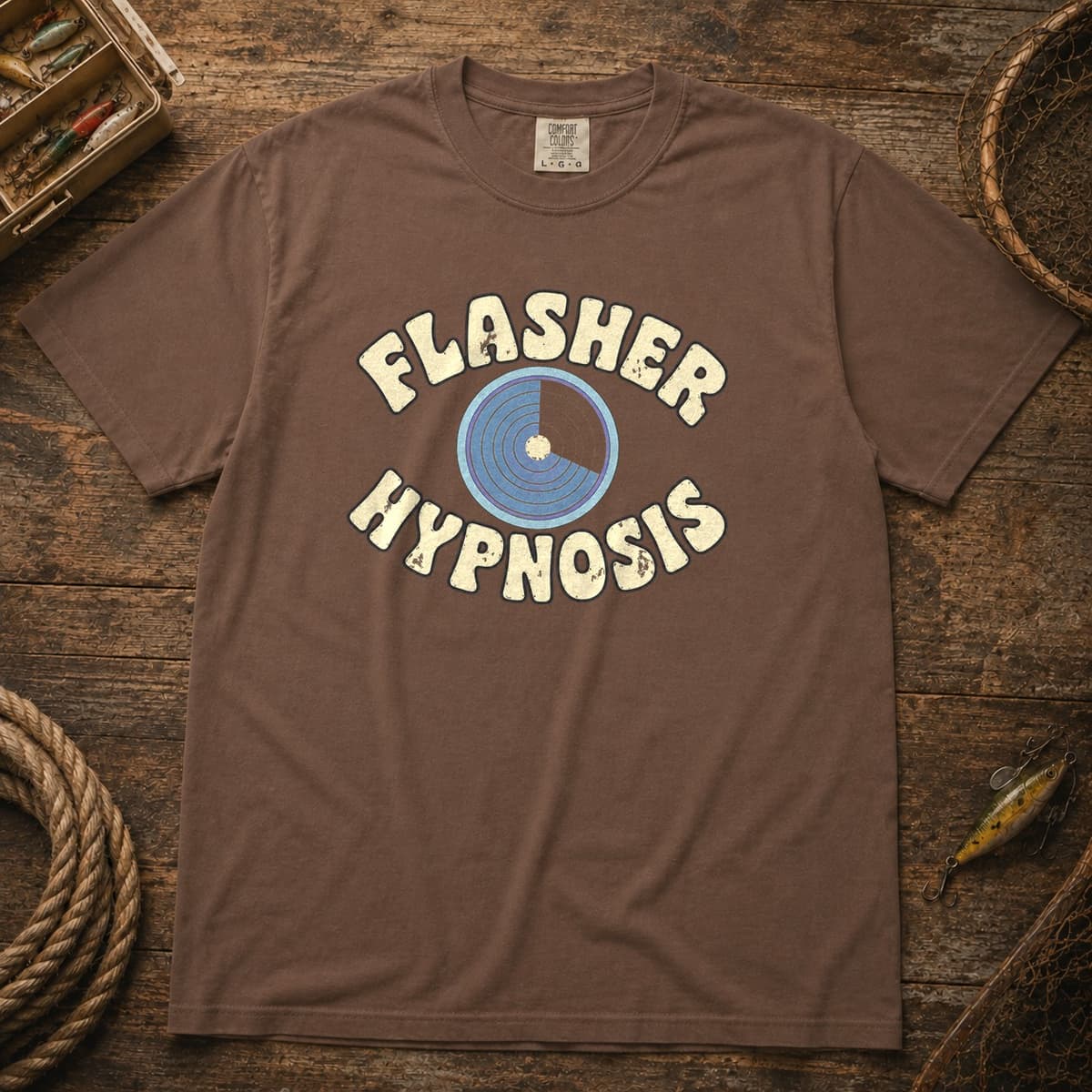 Flasher Hypnosis t-shirt in Black, photo 3
