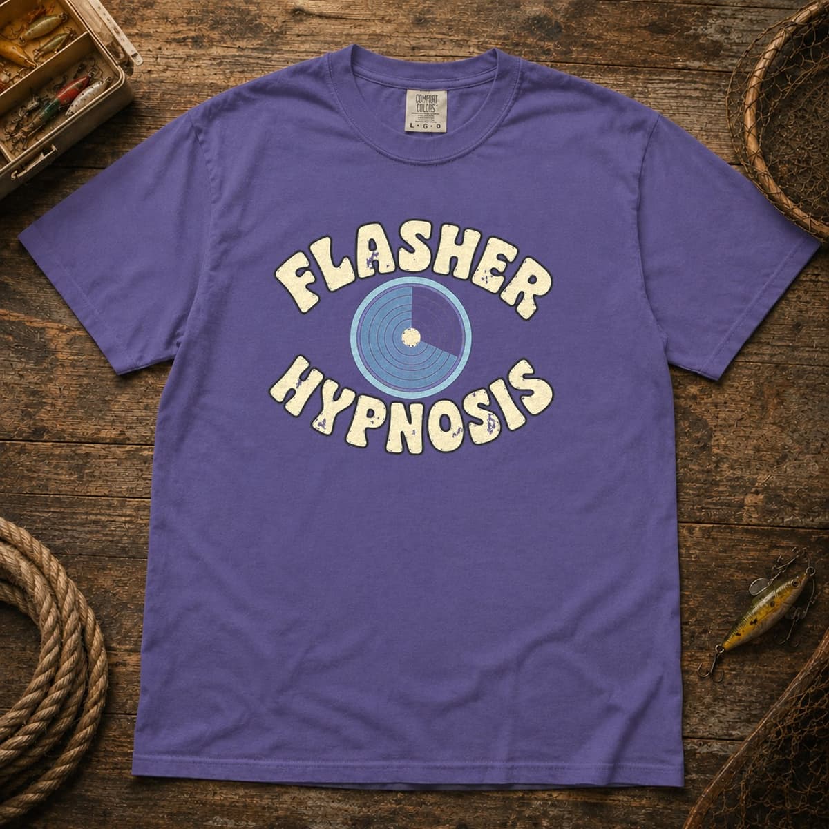 Flasher Hypnosis t-shirt in Black, photo 6