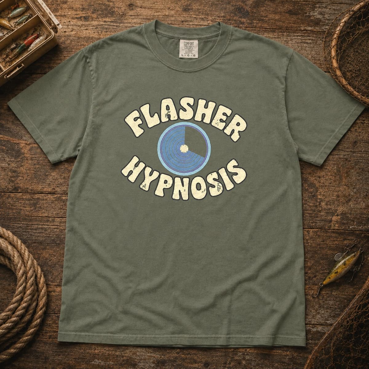 Flasher Hypnosis t-shirt in Black, photo 5