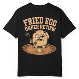 Fried Egg Under Review t-shirt in Moss, thumbnail 3