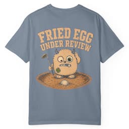 Fried Egg Under Review t-shirt in Moss, thumbnail 13