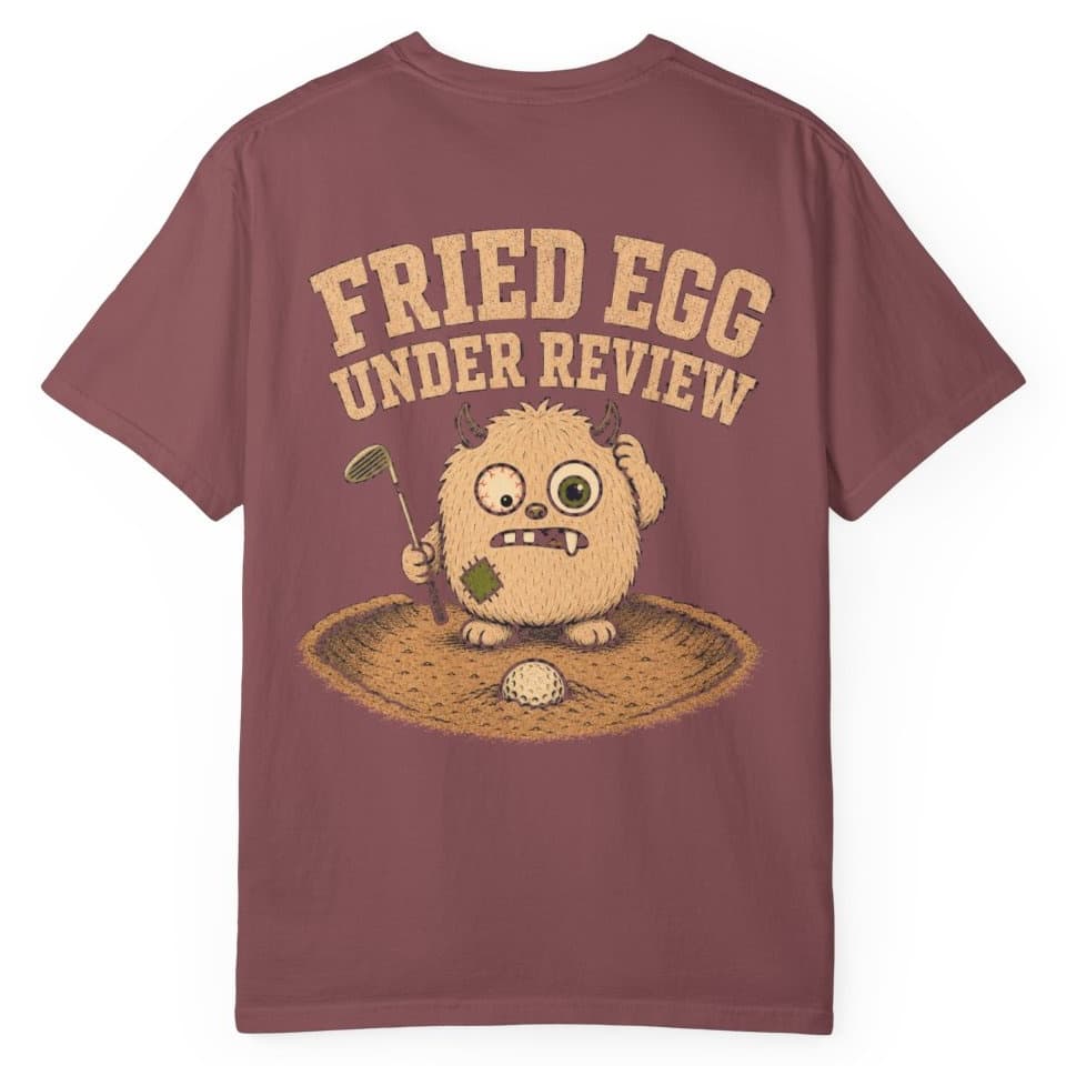 Fried Egg Under Review t-shirt in Moss, photo 15