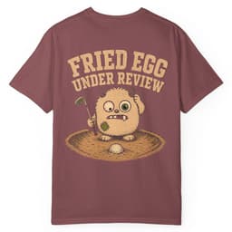Fried Egg Under Review t-shirt in Moss, thumbnail 15