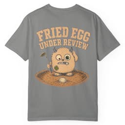 Fried Egg Under Review t-shirt in Moss, thumbnail 11