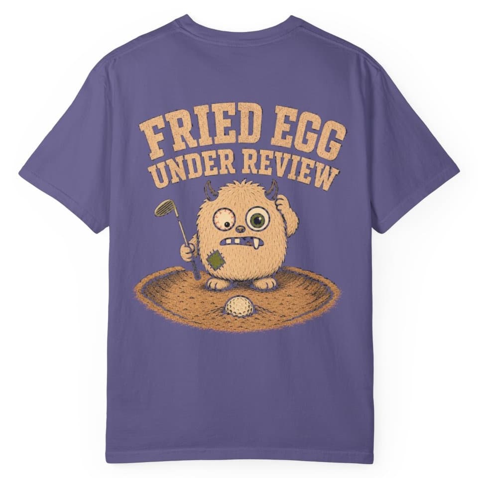 Fried Egg Under Review t-shirt in Moss, photo 9