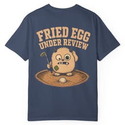 Fried Egg Under Review t-shirt in Moss, thumbnail 5
