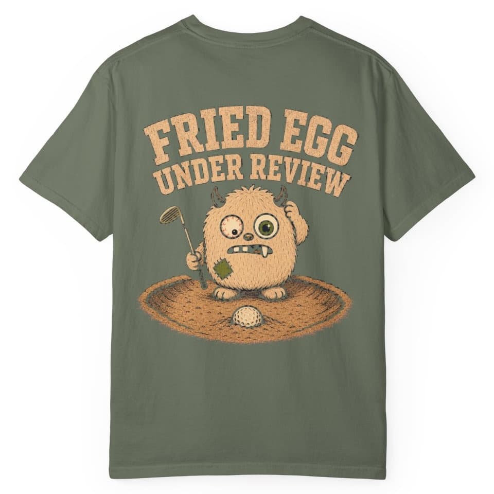 Fried Egg Under Review t-shirt in Moss, photo 1