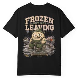 Frozen But Fishing t-shirt in Pepper, thumbnail 3
