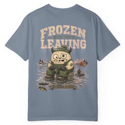 Frozen But Fishing t-shirt in Pepper, thumbnail 15
