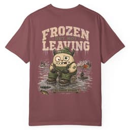 Frozen But Fishing t-shirt in Pepper, thumbnail 17
