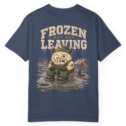 Frozen But Fishing t-shirt in Pepper, thumbnail 5