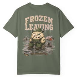 Frozen But Fishing t-shirt in Pepper, thumbnail 9