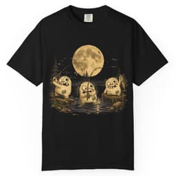 Full Moon Fishing t-shirt in Granite, thumbnail 2