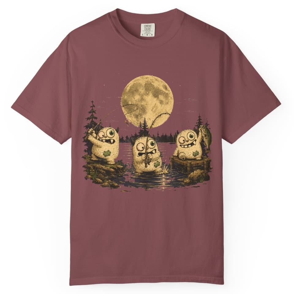 Full Moon Fishing t-shirt in Granite, photo 9