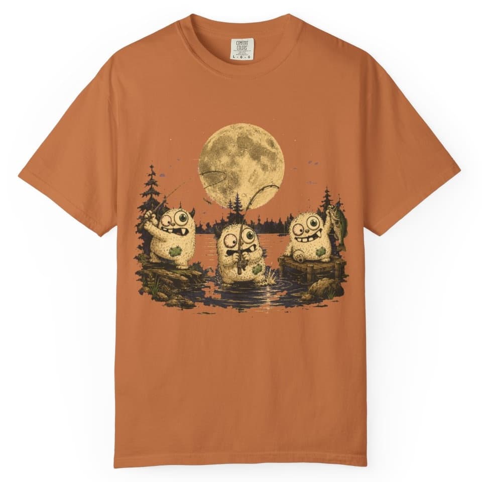 Full Moon Fishing t-shirt in Granite, photo 11