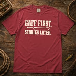 Gaff First. Stories Later. t-shirt in Espresso, thumbnail 6
