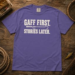 Gaff First. Stories Later. t-shirt in Espresso, thumbnail 4