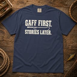Gaff First. Stories Later. t-shirt in Espresso, thumbnail 10