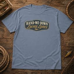 Hand-Me-Down Lucky Lures t-shirt in Granite, thumbnail 8