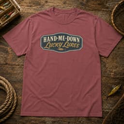 Hand-Me-Down Lucky Lures t-shirt in Granite, thumbnail 9