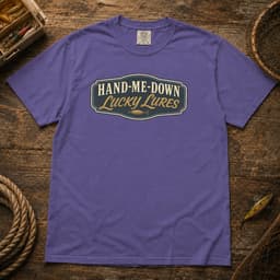 Hand-Me-Down Lucky Lures t-shirt in Granite, thumbnail 7