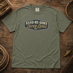 Hand-Me-Down Lucky Lures t-shirt in Granite, thumbnail 6