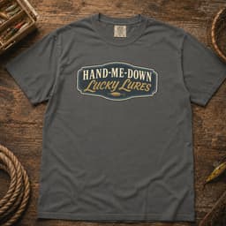 Hand-Me-Down Lucky Lures t-shirt in Granite, thumbnail 5