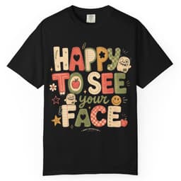 Happy to See Your Face t-shirt in Moss, thumbnail 2