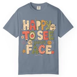 Happy to See Your Face t-shirt in Moss, thumbnail 7
