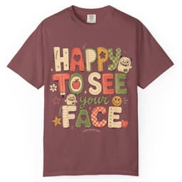 Happy to See Your Face t-shirt in Moss, thumbnail 8