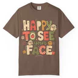 Happy to See Your Face t-shirt in Moss, thumbnail 4