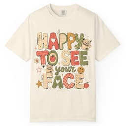 Happy to See Your Face t-shirt in Moss, thumbnail 9