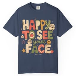 Happy to See Your Face t-shirt in Moss, thumbnail 3